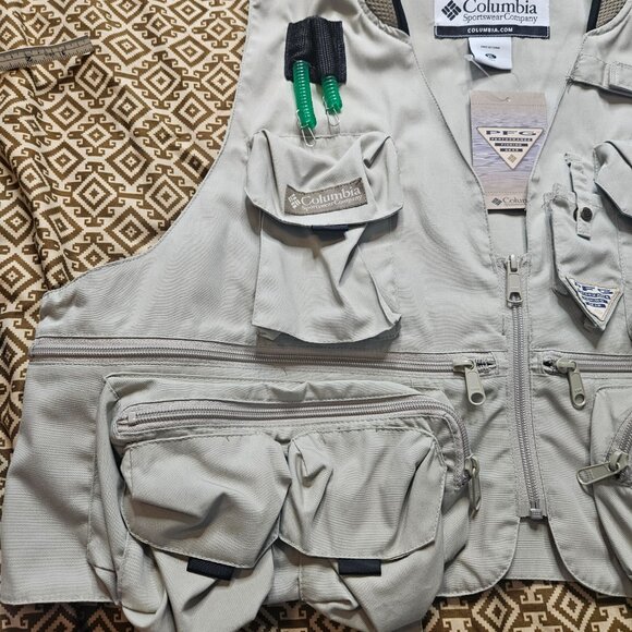 NWT Columbia Men's SZ XL Henry's Fork III Fishing Vest Utility Performance Fly - Picture 5 of 14